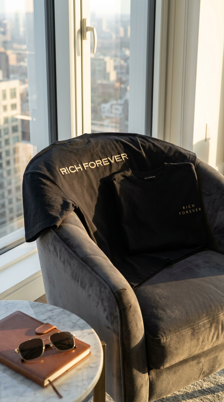 Oversized Heavyweight Cotton Tee – Black