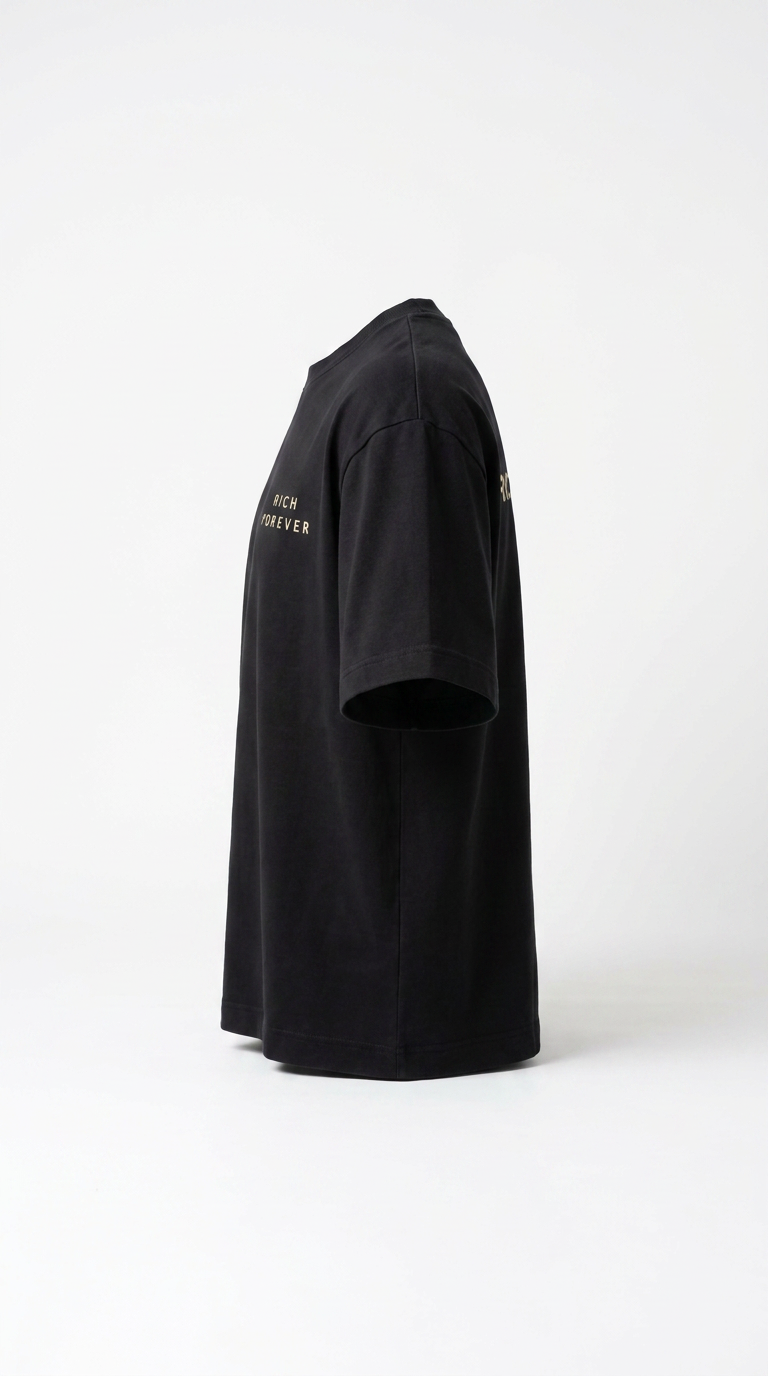 Oversized Heavyweight Cotton Tee – Black