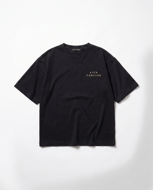 Oversized Heavyweight Cotton Tee – Black